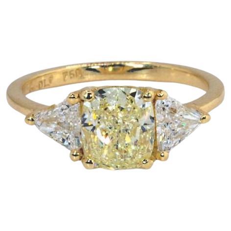 Brillante Anillo de Diamantes de 3 Piedras de 2,03 ct