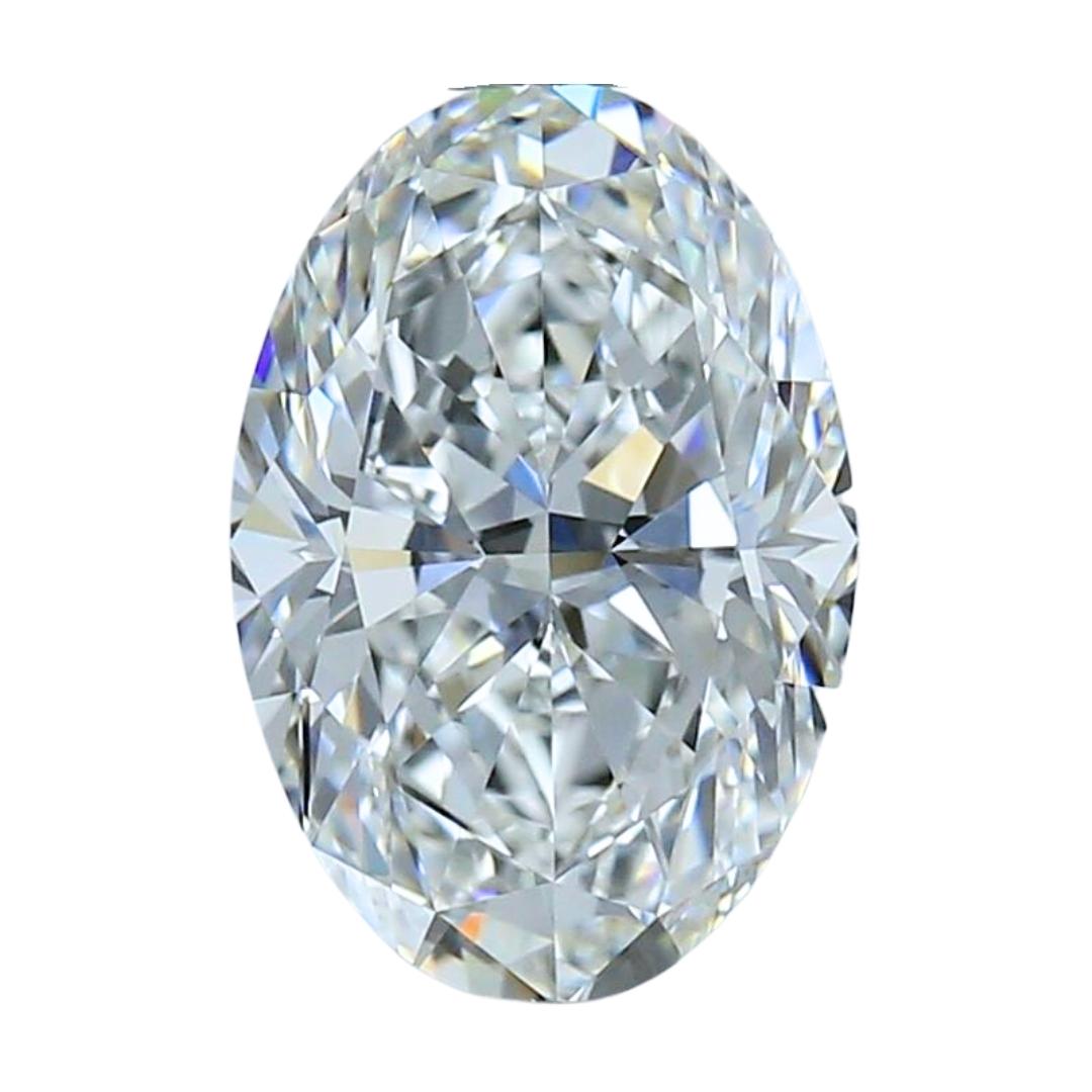 Diamant étincelant de 2,20 carats de forme ovale idéale, certifié GIA en vente 2
