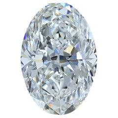 Diamant étincelant de 2,20 carats de forme ovale idéale, certifié GIA