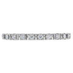 Bracelet en or blanc 18 carats avec panneau de diamants étincelants de 2,26ct