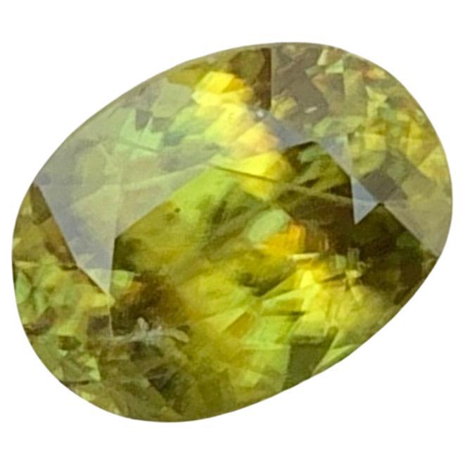 Sparkling 2.50 Carats Natural Loose Fire Sphene Titanite Gem Oval Shape