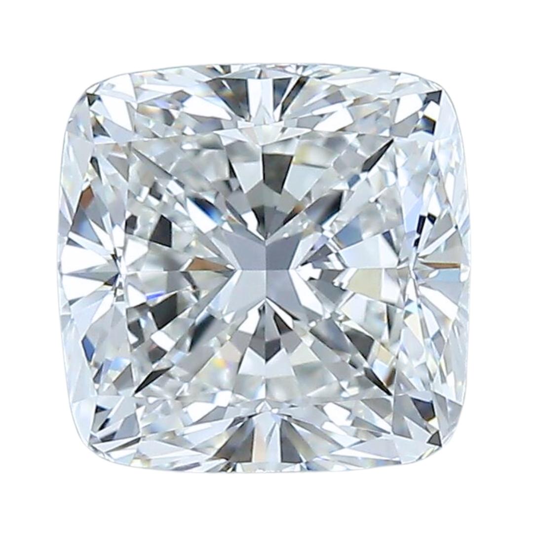 Sparkling 3.01ct Ideal Cut Cushion-Shaped Diamond - GIA Certified For Sale 2