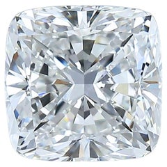 Diamant étincelant de 3,01ct de taille idéale en forme de coussin - certifié GIA