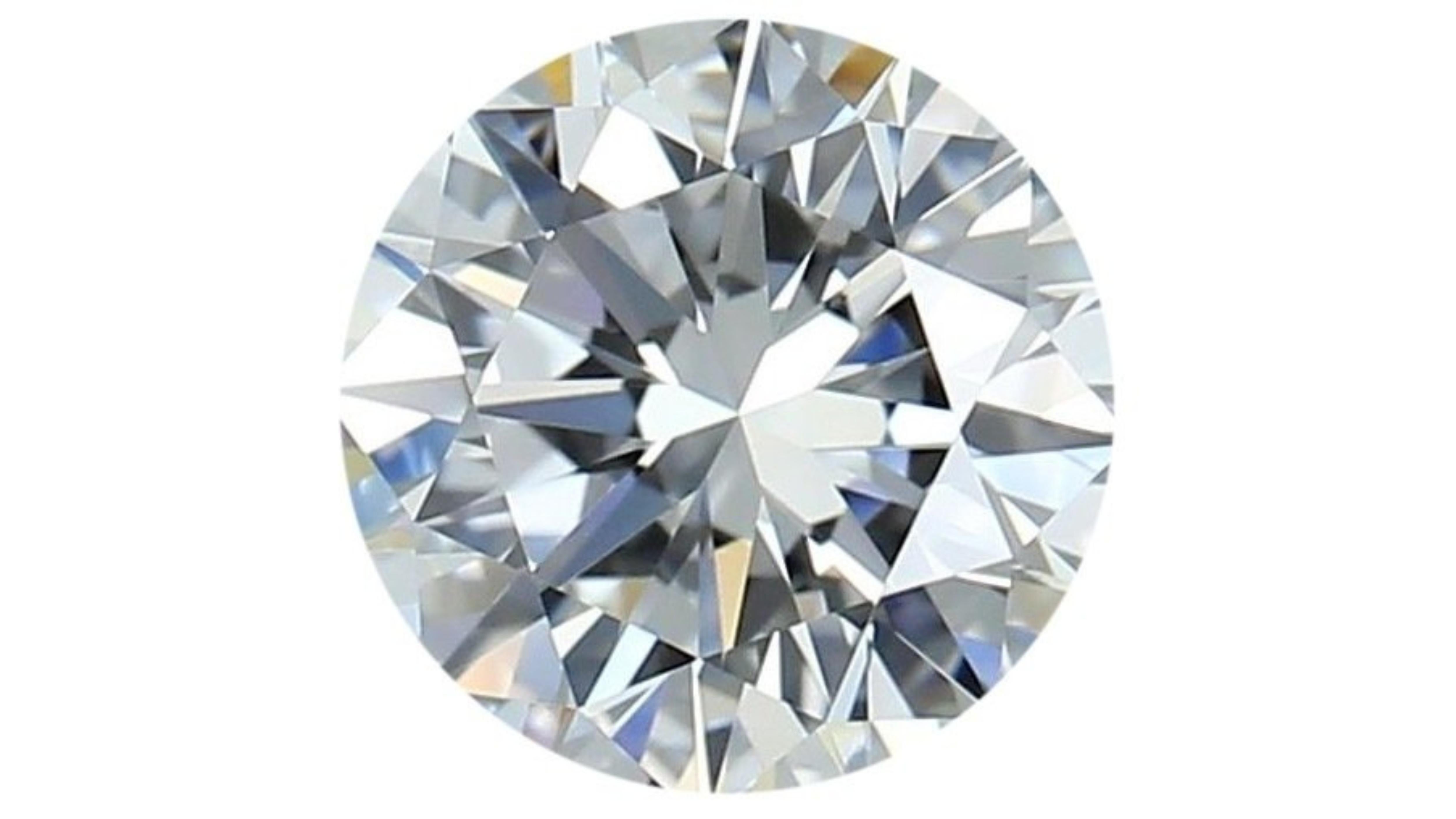 Women's Sparkling .6 carat round brilliant cut natural diamond