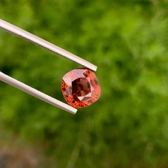 Sparkling 7.10 Carats Natural Brown Orange Loose Zircon Ring Gem From Cambodia