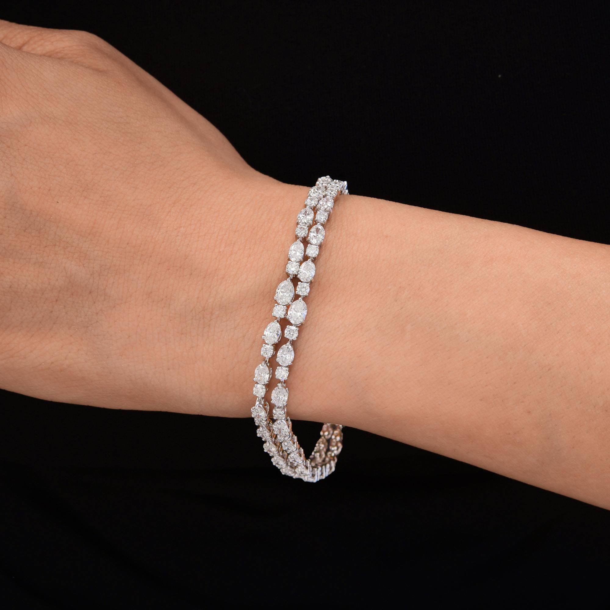 Cast from 18-karat gold, these exquisite bangle is handmade with 8.42 carats of diamond.

FOLLOW SPECTRUM JEWELS storefront to view the latest collection & exclusive pieces. Spectrum Jewels is proudly rated as a Top Seller on 1stdibs with 5 star