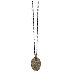 Pavé Diamond, Rose Gold Pendant