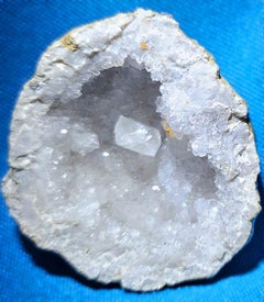CLEARANCE SALE Crystal Geode Natural Specimen with Druzy & Focal Center Crystal