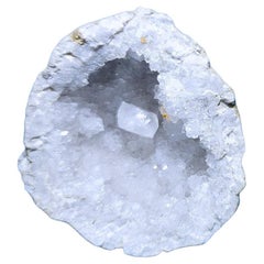 Geoda de Cristal Espécimen Natural con Druzy y Cristal Central Focal - VENTA POR CIERRE