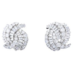 Vintage Sparkling Diamond Estate Earrings
