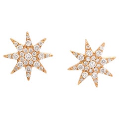 Sparkling Diamond Stars Studs by Joanna Achkar 