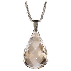 AJD Sparkling Faceted Crystal Pendant 132 Carats