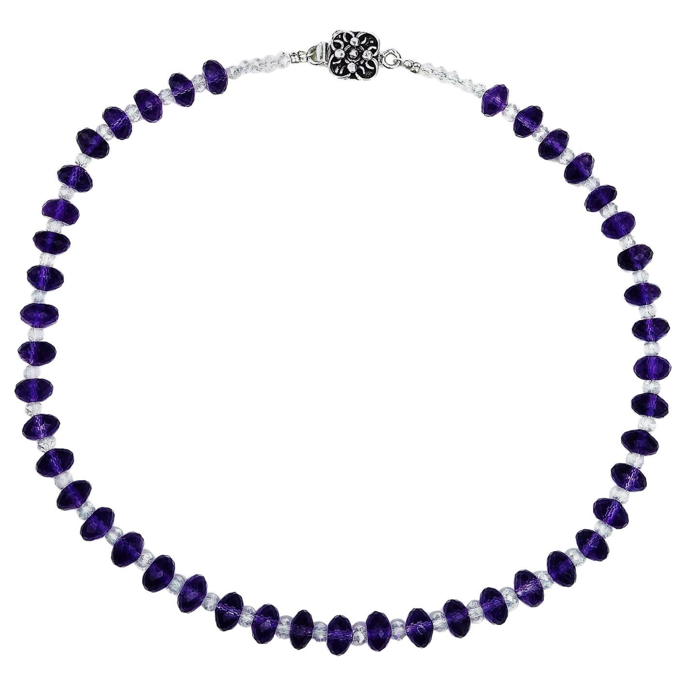 purple crystal choker