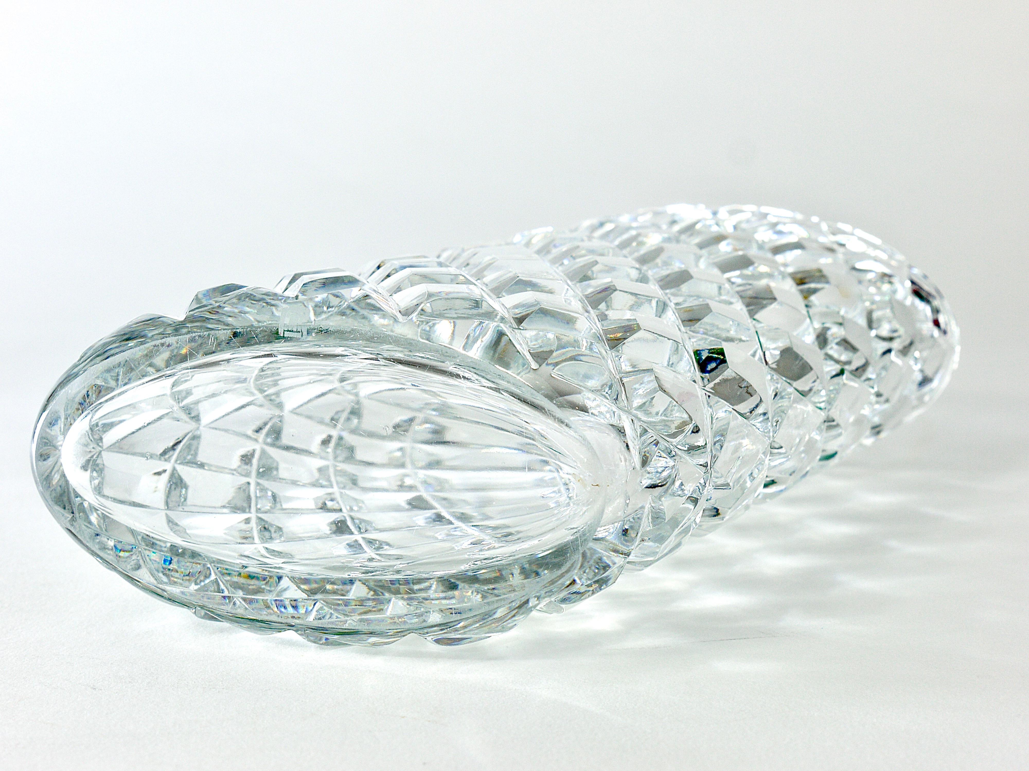 Sparkling Facetted Crystal Glass Vase by Claus Josef Riedel, Austria, 1970s For Sale 3