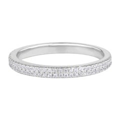 Sparkling Moissanite Band 925 Sterling Silver Beautiful Ring Gift For Women.