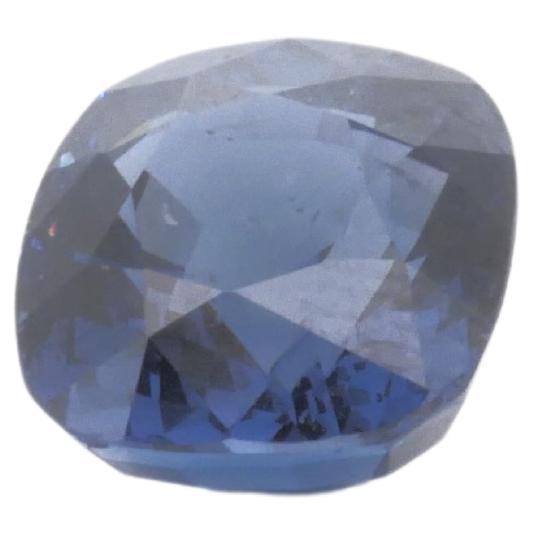 Sparkling Natural Blue Spinel Gem Cushion Cut For Sale