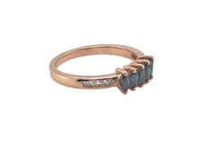 Sparkling Natural Brazillian Alexandrite 0.50 Carat & Diamond Ring