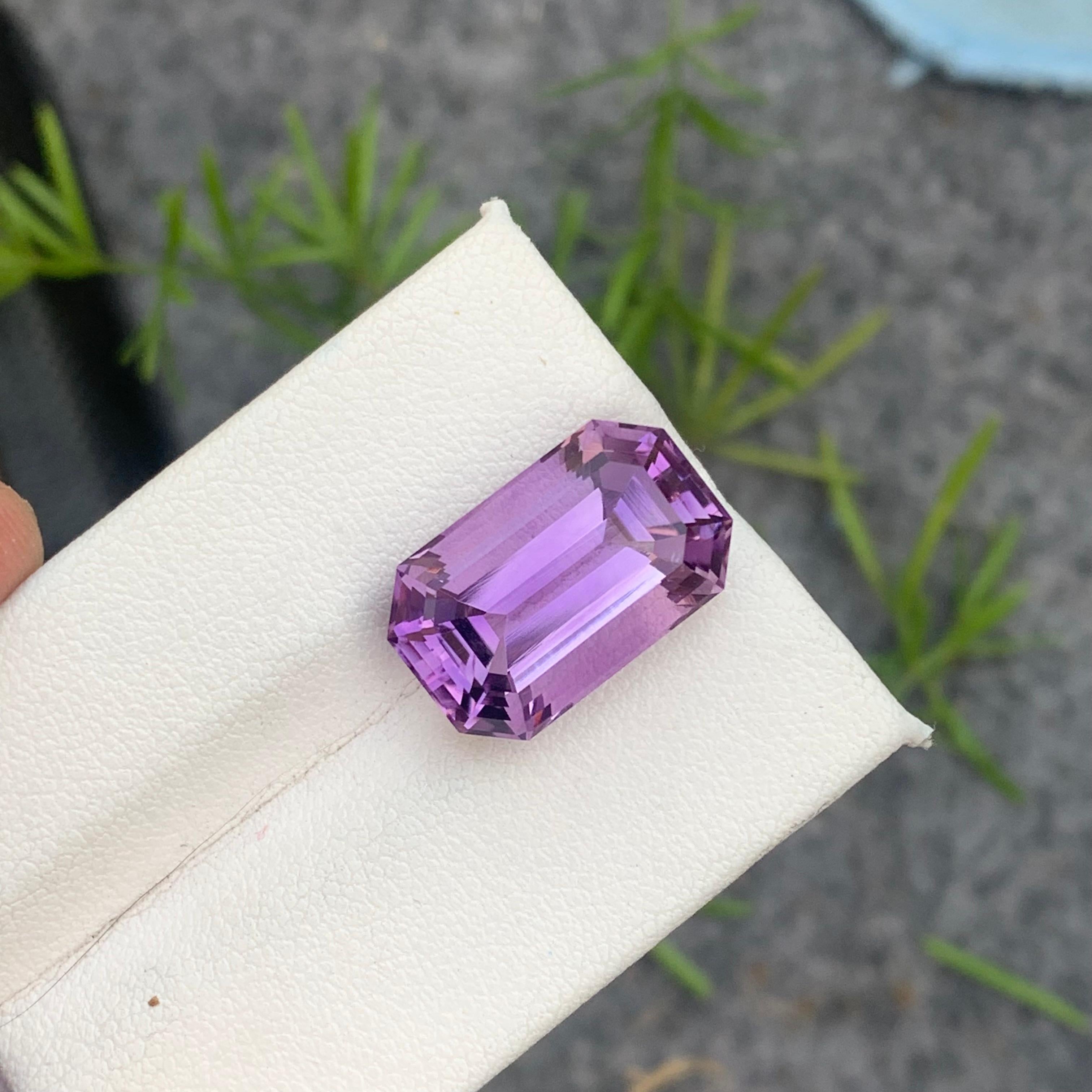 Amatista natural brillante suelta 10,65 quilates para joyería en venta 5