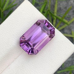 Sparkling Natural Loose Purple Amethyst Gemstone 10.65 Carat for Jewelry Making