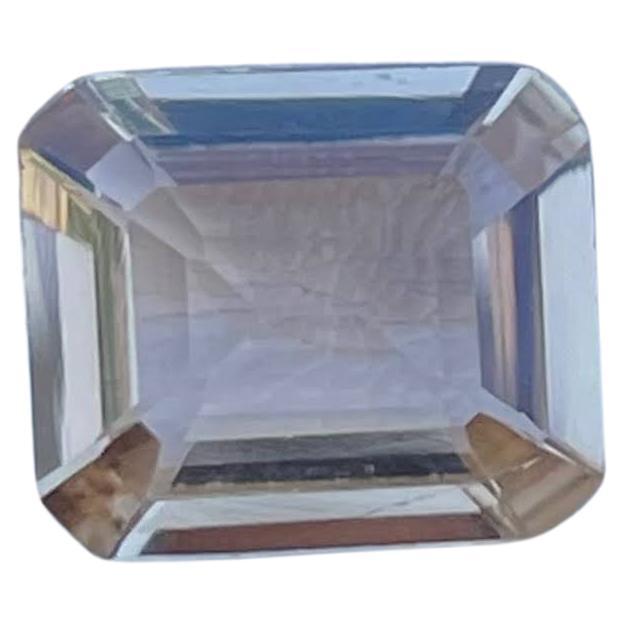 Sparkling Peachy Topaz 2.50 carats Emerald Cut Natural Pakistani Loose Gemstone For Sale