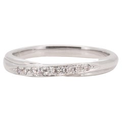 Sparkling Platinum Pave Ring with 0.15 Carat Natural Diamonds