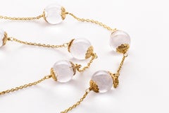 Sparkling Rock Crystal Pools of Light Necklace