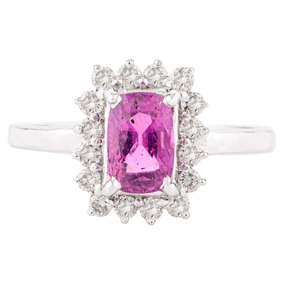 Customizable Certified Octagon Ruby Cocktail Halo Diamond Engagement ...