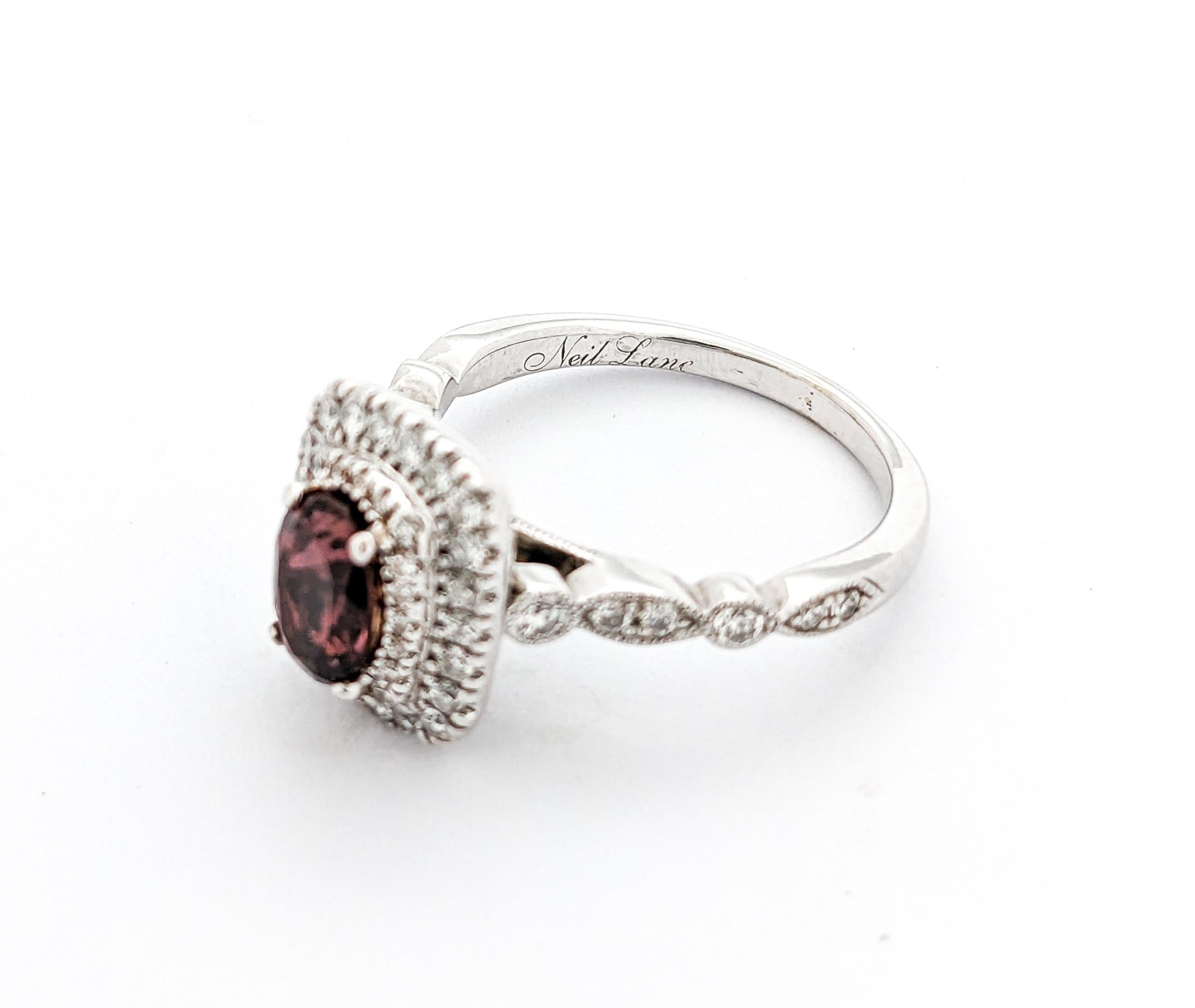 Sparkling Tourmaline & Diamond Dress Ring For Sale 4
