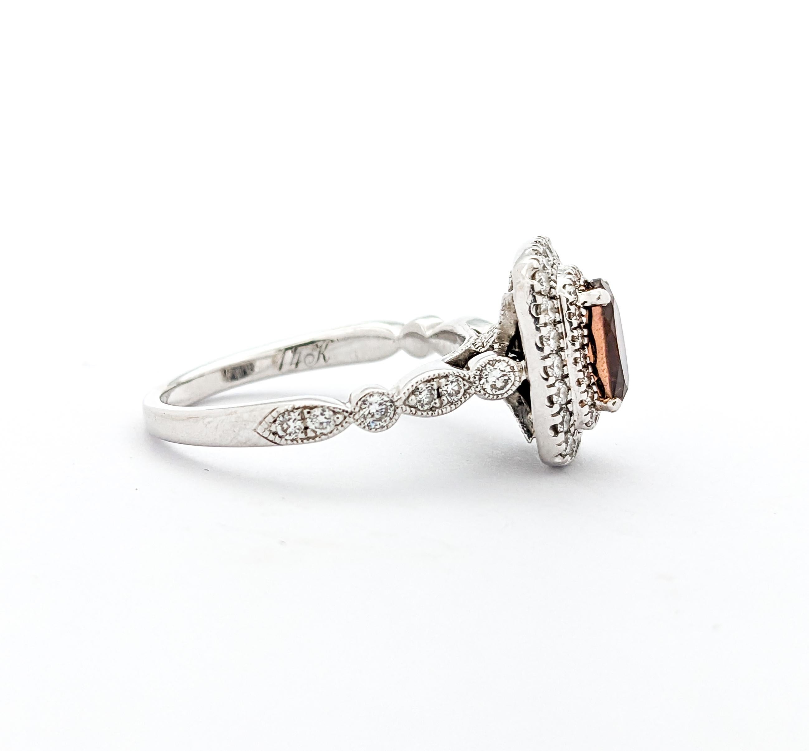 Sparkling Tourmaline & Diamond Dress Ring For Sale 1