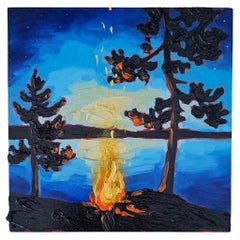 Sparks Will Fly, Oil on Wood Panel, 2024