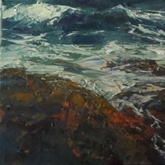 «Porto Moniz » (2024) par Sparky LeBold, peinture à l'huile originale de paysage