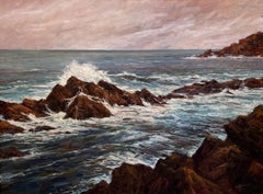 „Porto Moniz, Madeira“ (2022) von Sparky LeBold, Madiera Landschaft, Ölgemälde