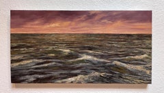 "Sailing West, " Portugal Ocean Waves Oil Painting by Sparky LeBold