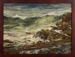 "Sirenes" - Impressionnisme côtier et aquatique, peinture à l'huile sur toile