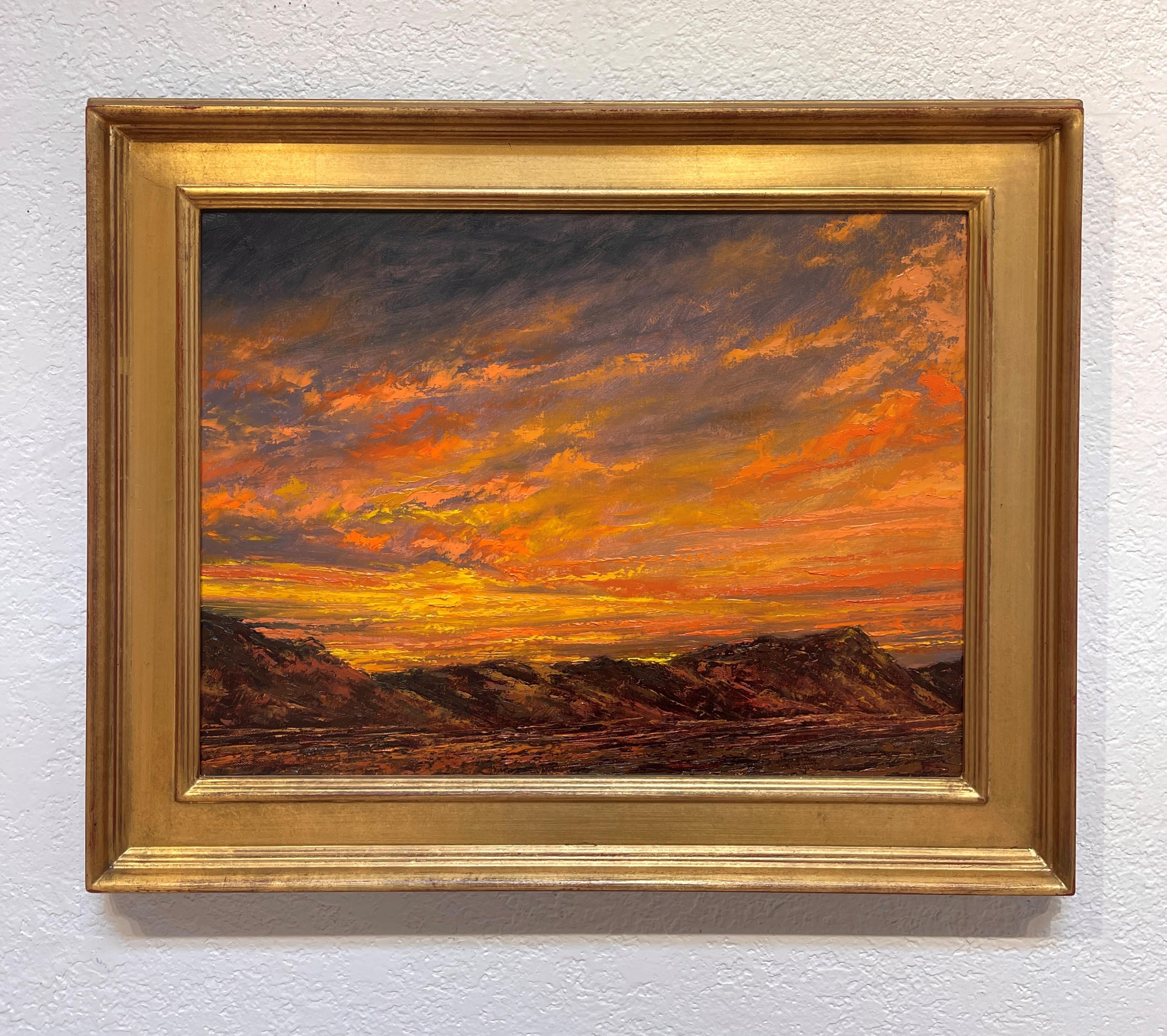 « The Western Sky » (2023) par Sparky LeBold, peinture à l'huile de paysage du Colorado 1