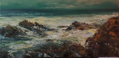 „Wild Sea, Isle of Madeira“ (2024) von Sparky LeBold, Original-Ölgemälde