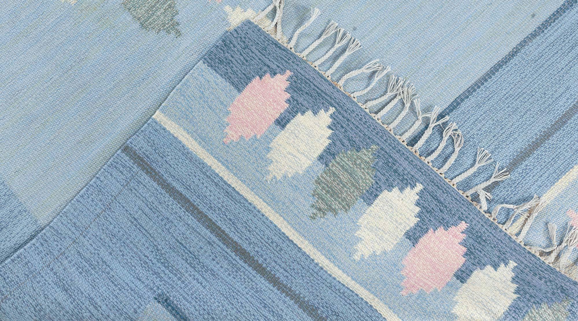 Schwedischer Vintage-Teppich „Sparreholm“ von Ingegerd Silow (20. Jahrhundert) im Angebot