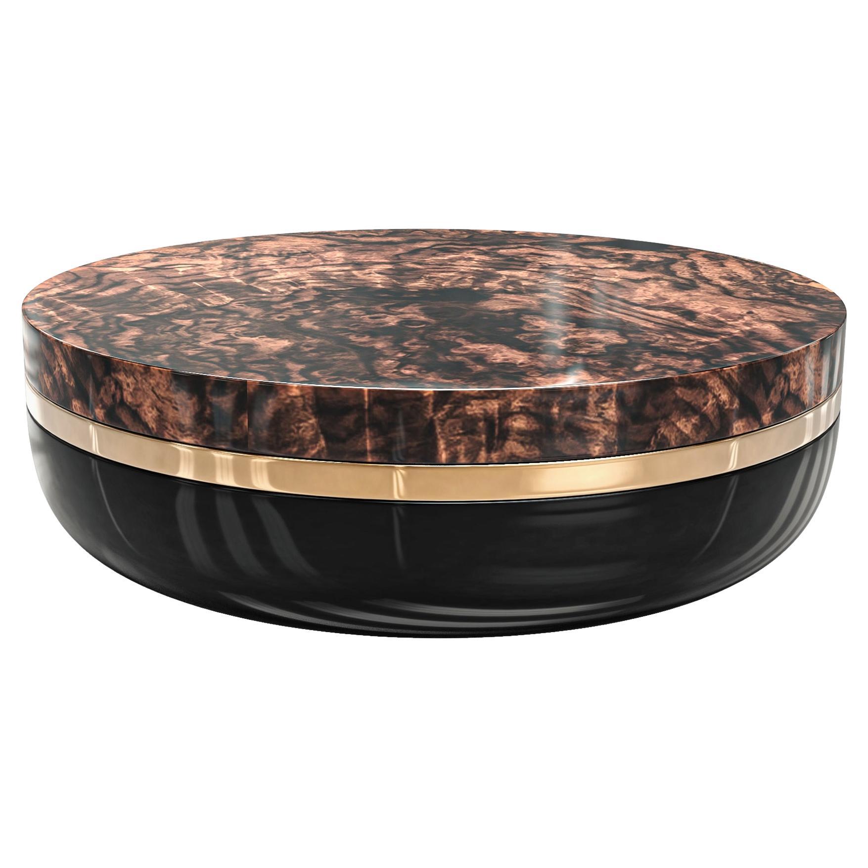 Table basse "Sparrow" en bronze, acier inoxydable, fait main, Istanbul