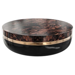 "Sparrow" Coffee Table with Bronze, Stainless Steel, Handmade, Istanbul