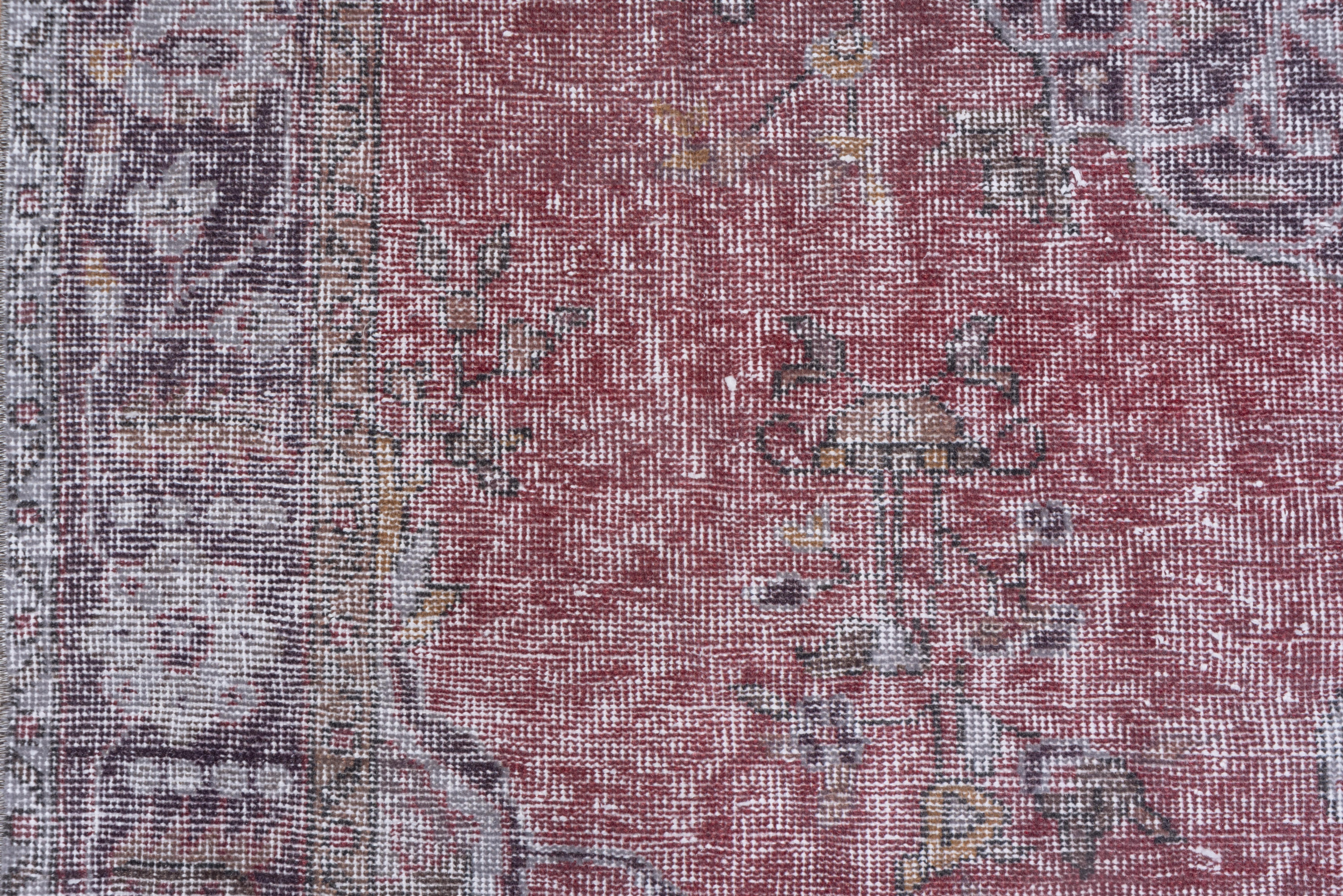 Mid-20th Century Sparta Rug Turkish Antique - Faded Smoked Purple For Sale