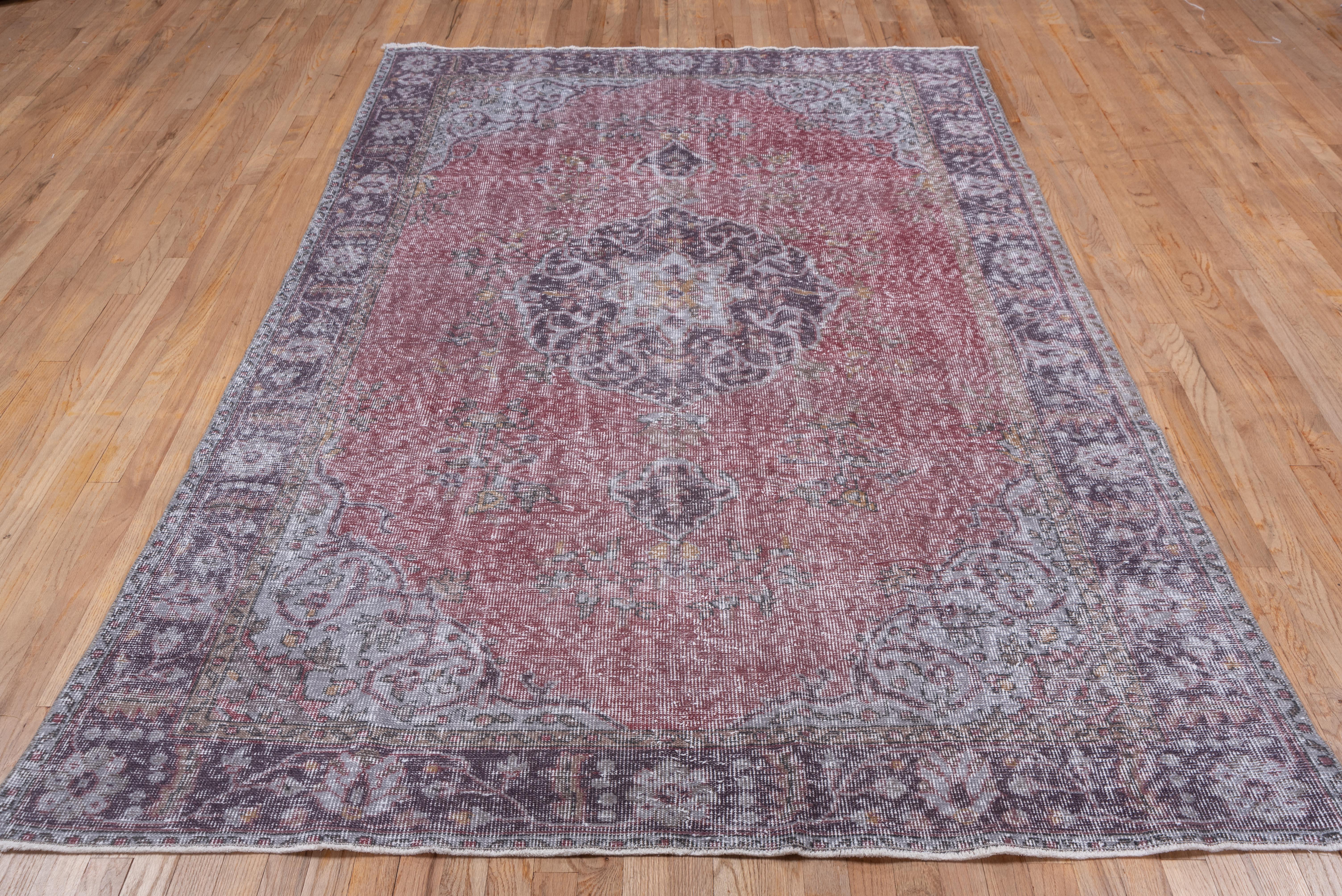 Sparta Rug Turkish Antique - Faded Smoked Purple For Sale 2