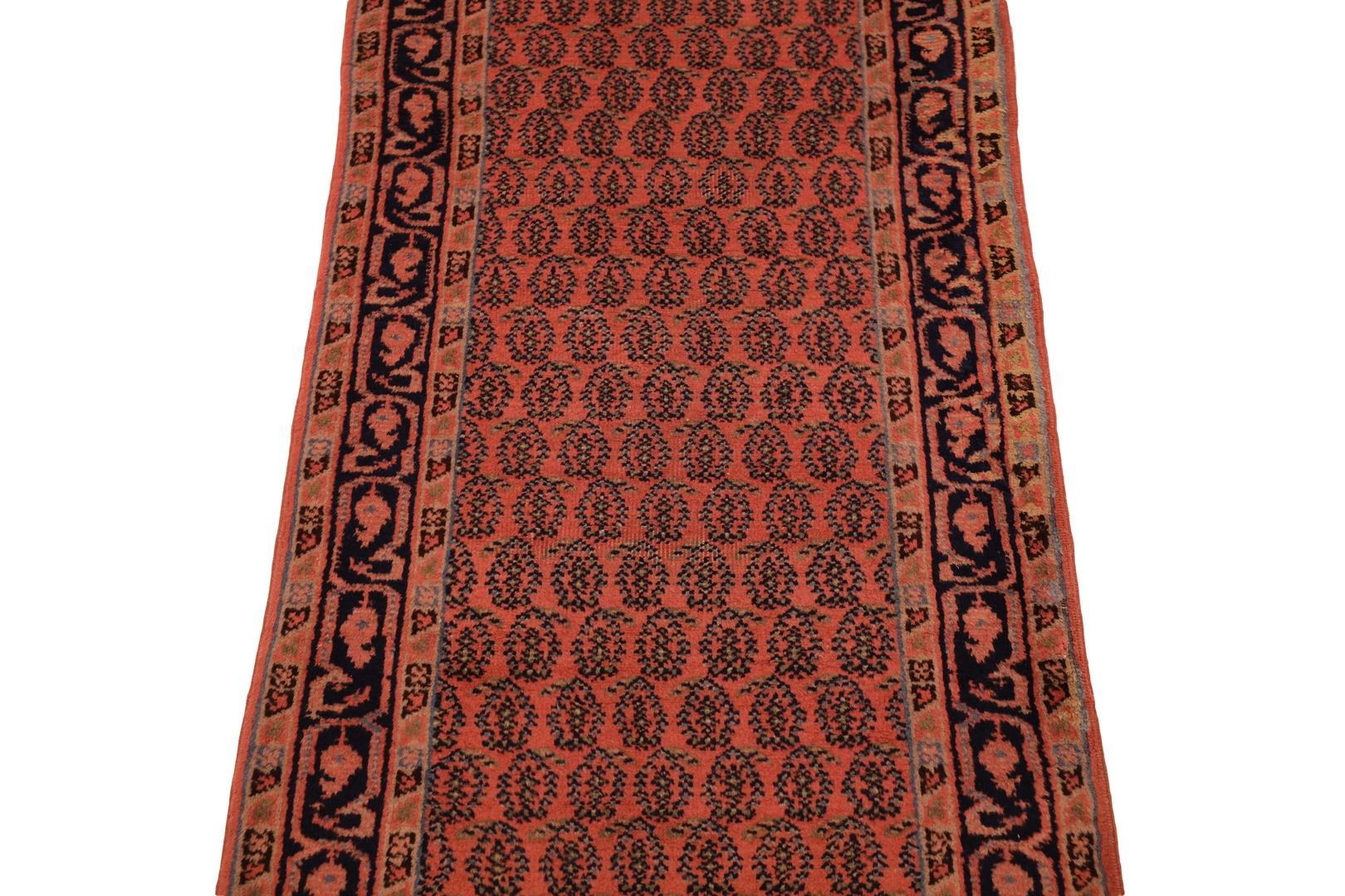 Hand-Knotted Sparta Semi-Antique Runner - 2'6