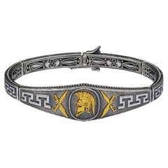 Used Spartan Warrior Sterling Silver Bracelet, Dimitrios Exclusive B99