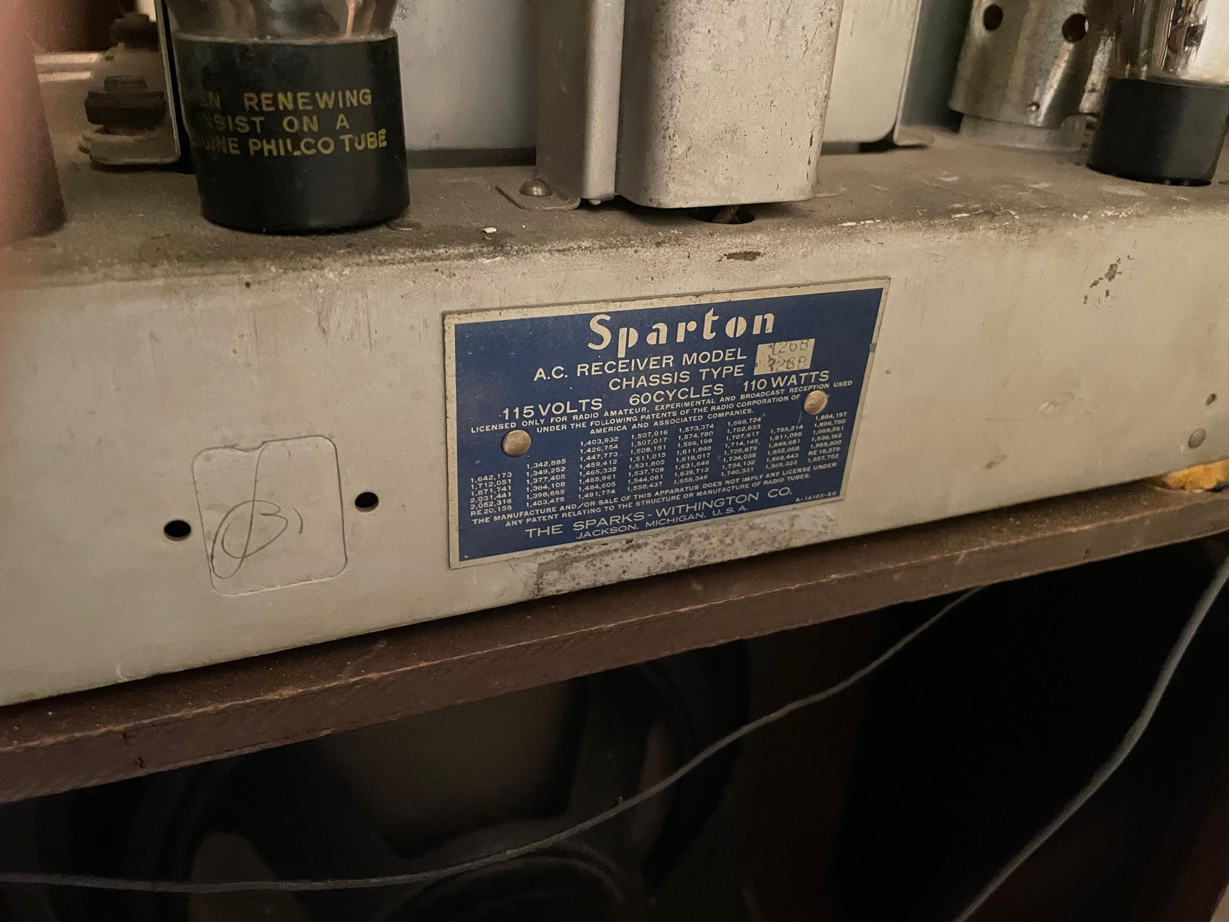 American Sparton 1268 Selectronne Console 1938 Radio Bluetooth