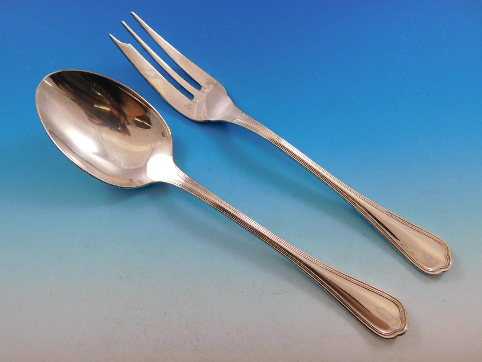 Spatours by Christofle France Silver Plate Flatware Set Service 40 Pieces Dinner 2