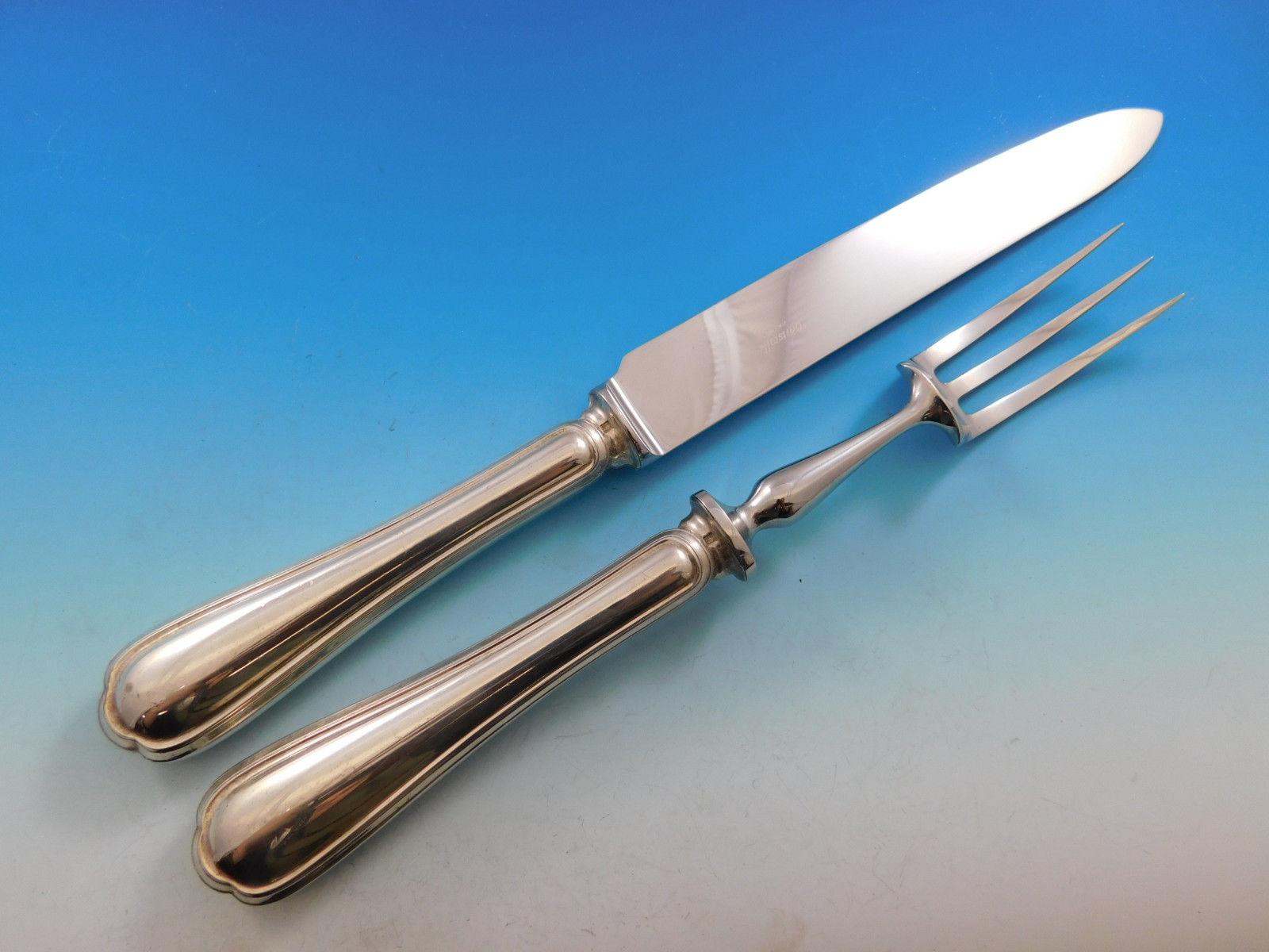 Spatours by Christofle France Silver Plate Flatware Set Service 40 Pieces Dinner 3