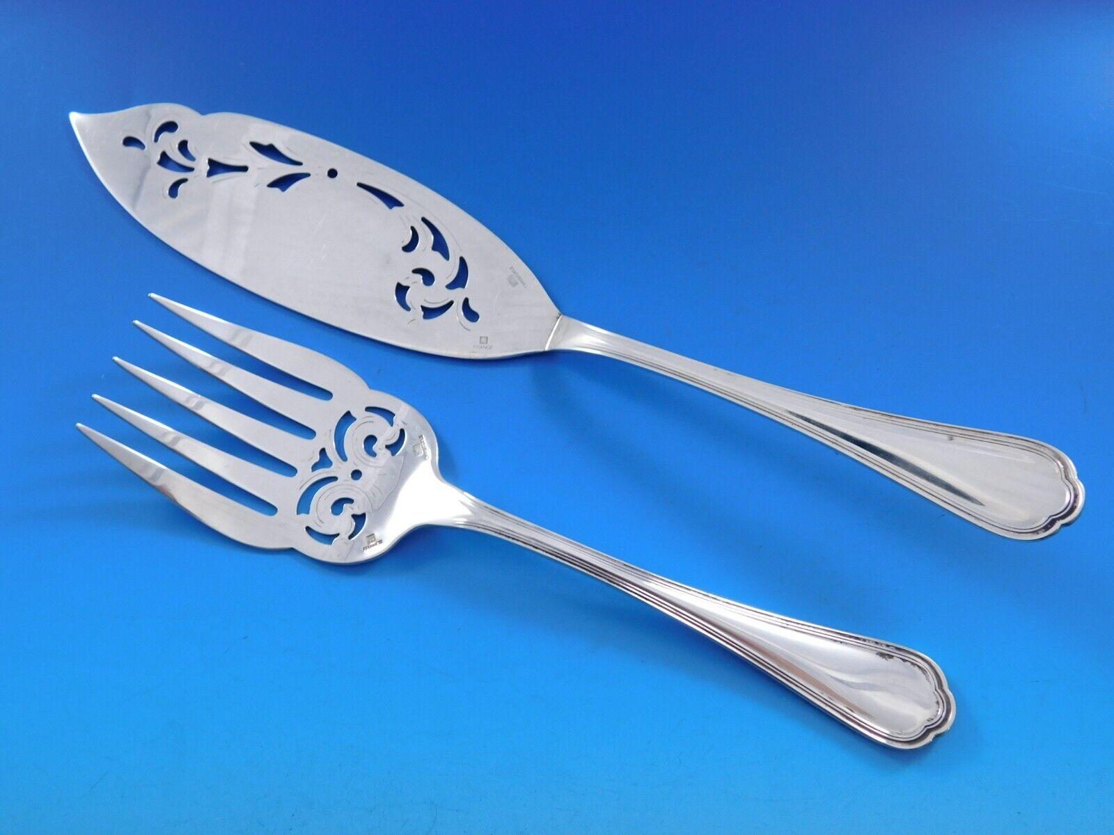 Pieces by Christofle France Service de couverts en métal argenté 93 pièces Dîner 4