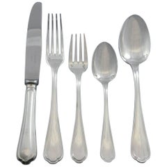 Spatours by Christofle France Silver Plate Flatware Set for 12 Service 60 Pieces