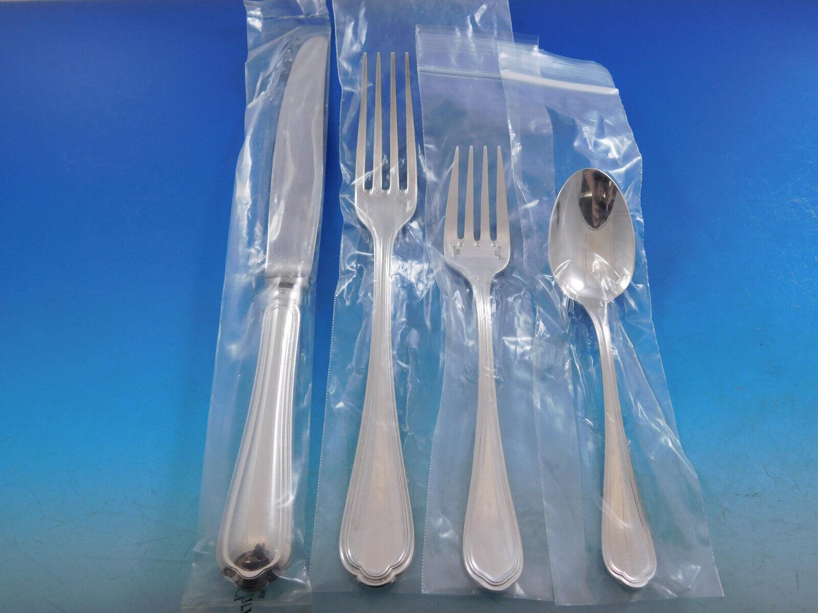 Spatours by Christofle Silverplate Flatware Set Service 60 pcs Dinner Unused In Excellent Condition In Big Bend, WI