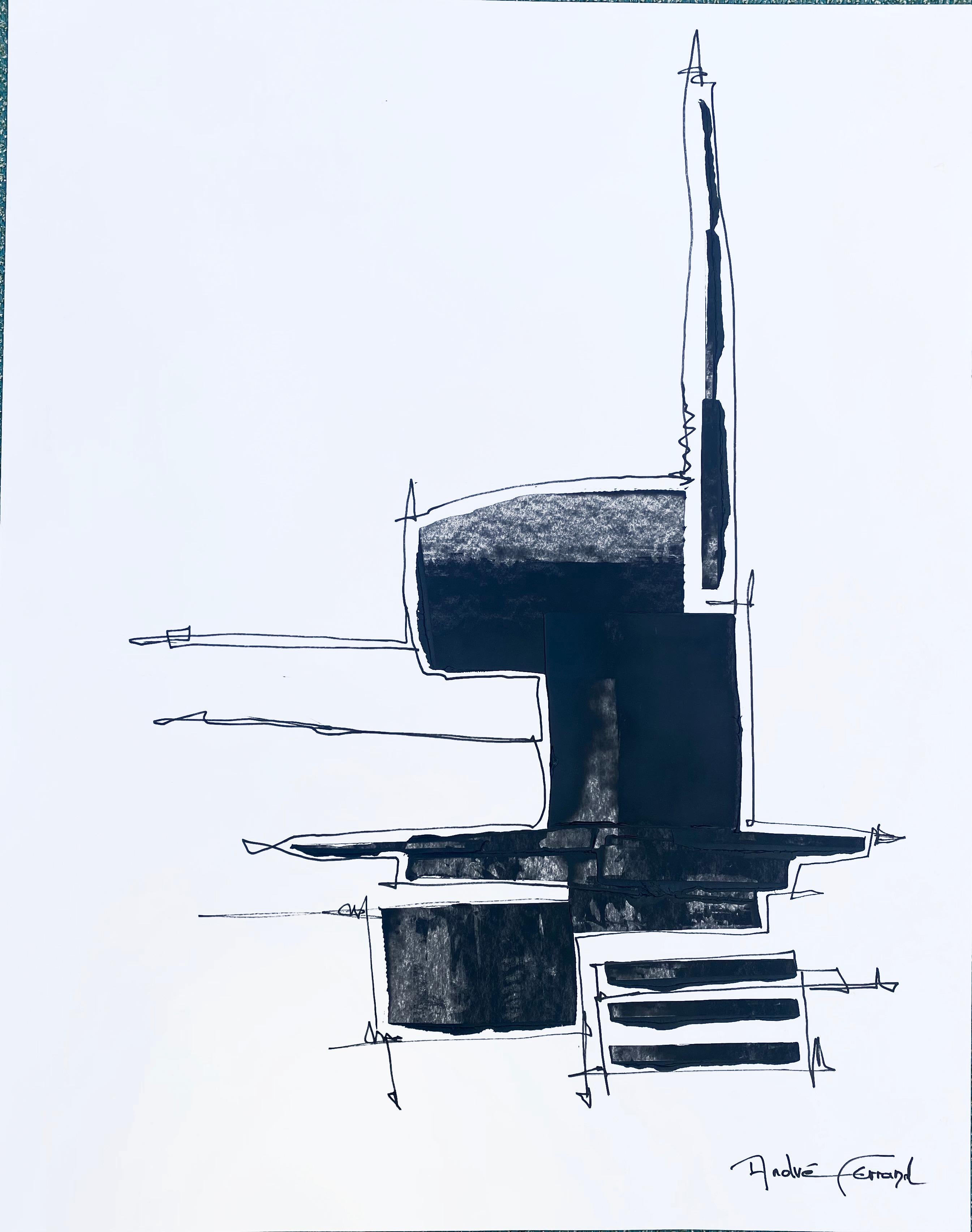 Contemporary Spatula Ink 2, André Ferrand For Sale